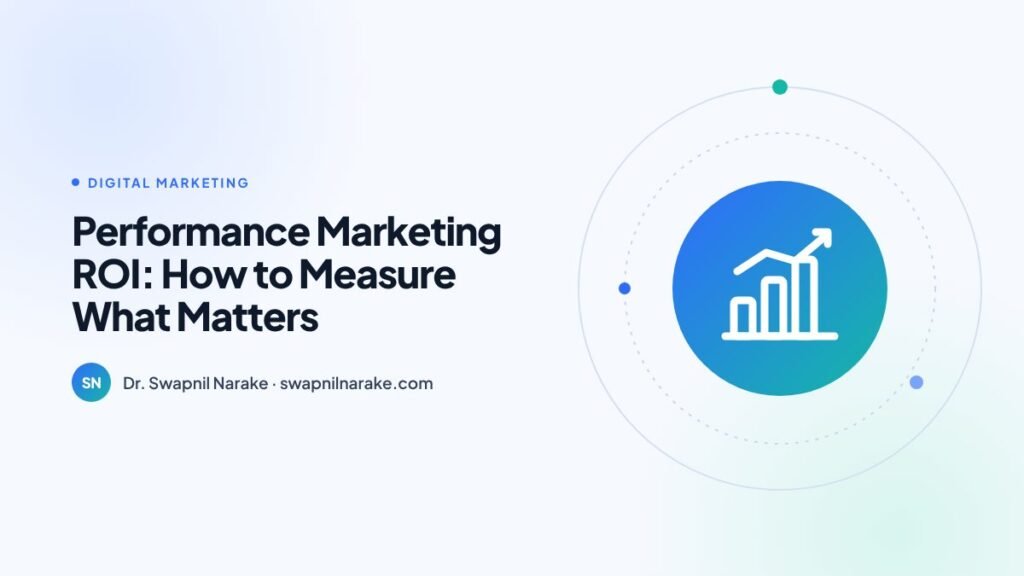 Rising chart linking ad spend to qualified leads and sales, representing performance marketing ROI